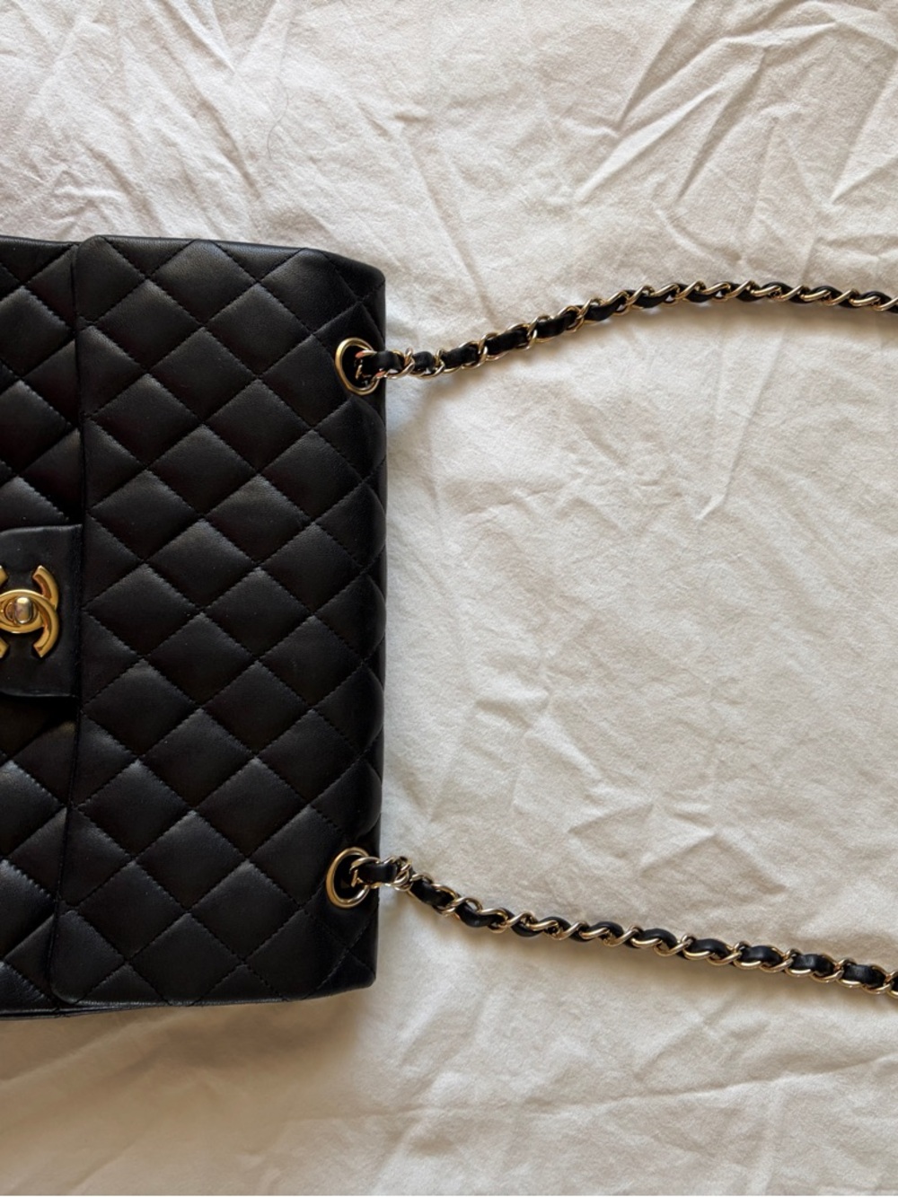 CHANEL Black Quilted Shoulder Bag with Gold Hardware - Picture 12 of 12